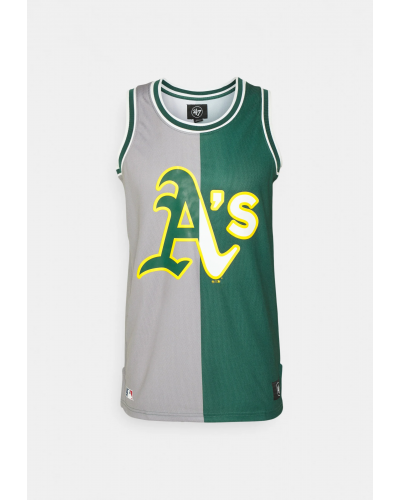 Camiseta tirantes 47 Brand Oakland Athletic´s Core Grafton split grey green yellow