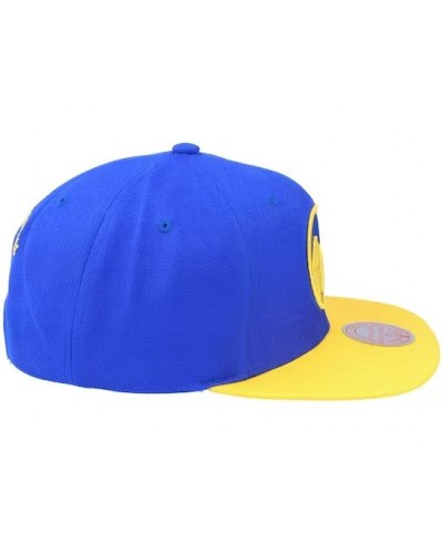 Gorra plana Mitchell & Ness NBA Team 2.0 Tone Golden State Warriors blue yellow