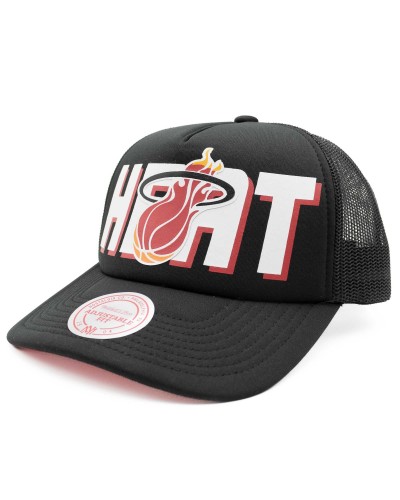 Gorra trucker Mitchell & Ness Miami Heat NBA Billboard black