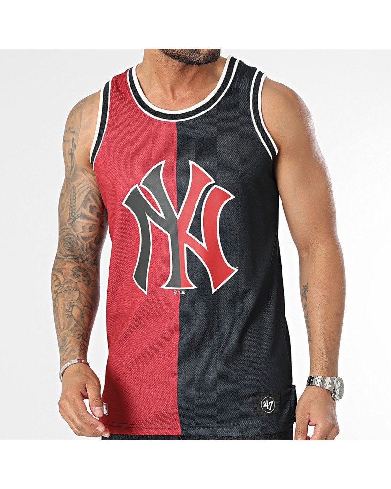 Camiseta tirantes 47 Brand NY Yankees split Core Grafton black red