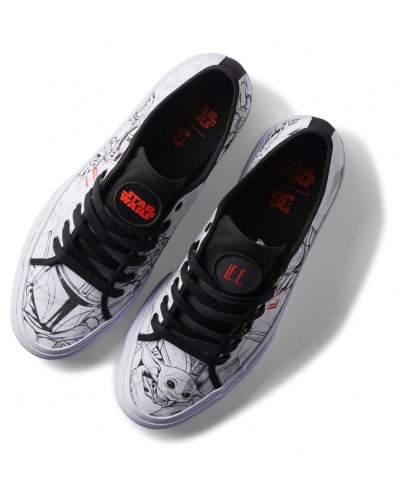 Zapatillas DC Shoes X Star Wars The Mandalorian Manual white black