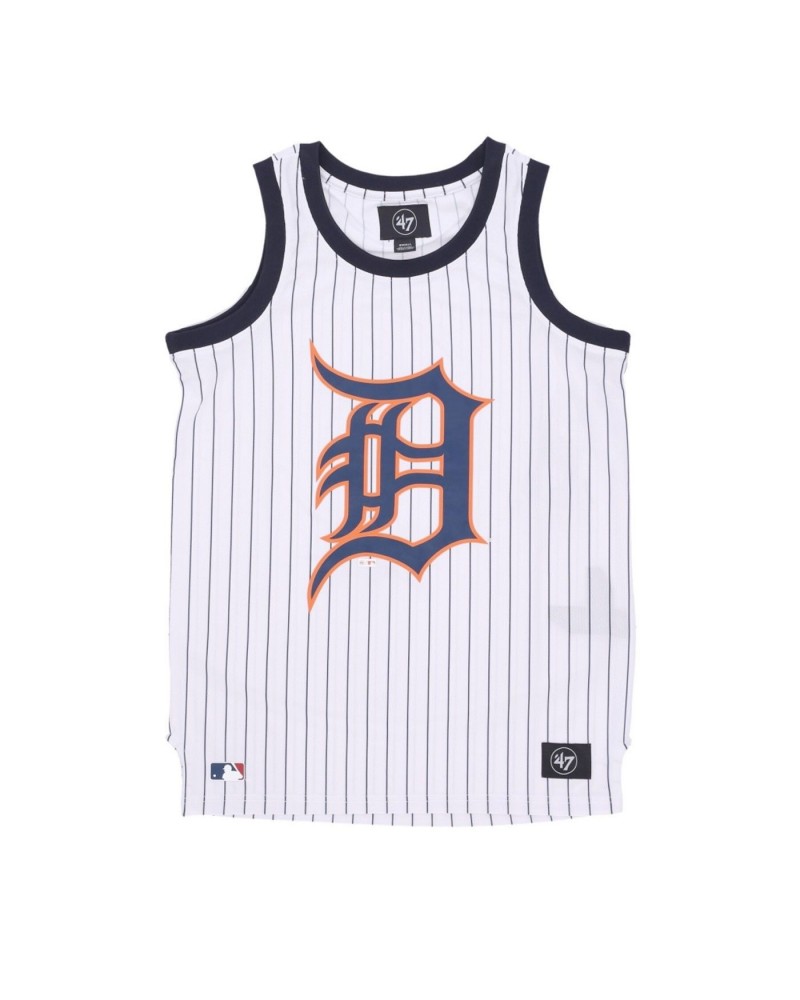 Camiseta tirantes 47 Brand Detroit Tigers pinstriped grafton white