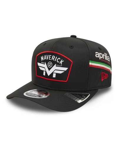 Gorra semicurva New Era Apriplia Maverick Viñales black red