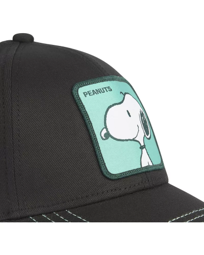 Gorra curva CapsLab Snoopy black turquoise