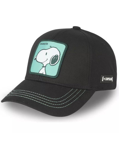 Gorra curva CapsLab Snoopy black turquoise