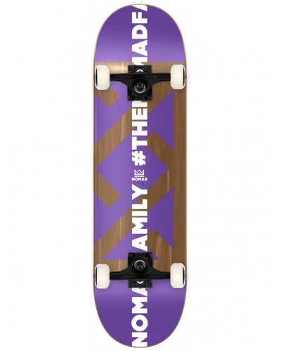 Tabla skateboard completa Nomad Wood Hashtag purple