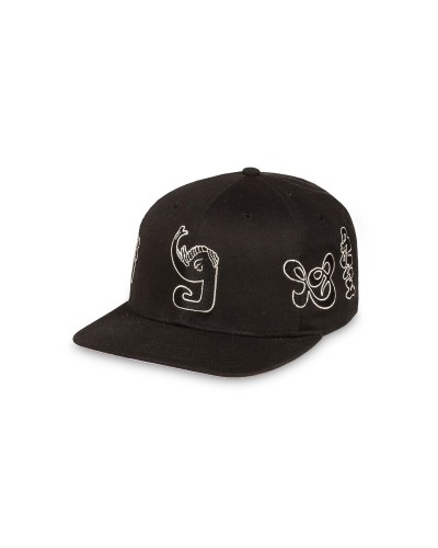 Gorra plana Grimey Tusker Temple black