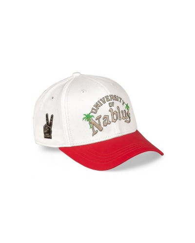 Gorra curva Grimey Nablus white red