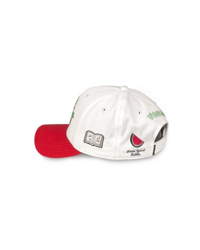 Gorra curva Grimey Nablus white red