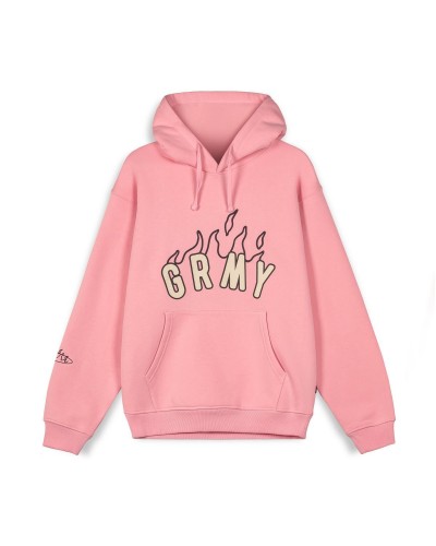 Sudadera capucha Grimey Melted Stone pink