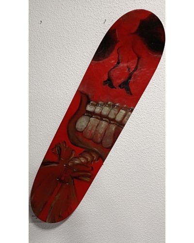 Óleo sobre tabla de skate by SYAMHOPE