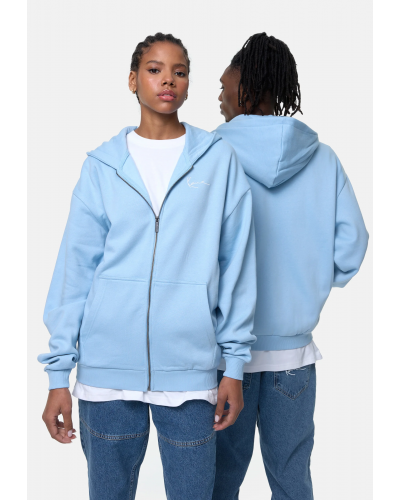 Sudadera cremallera capucha Karl Kani light blue