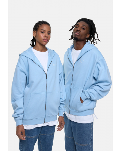 Sudadera cremallera capucha Karl Kani light blue