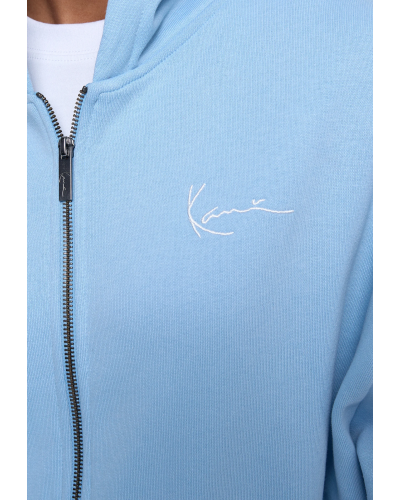 Sudadera cremallera capucha Karl Kani light blue