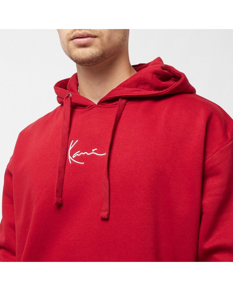 Sudadera capucha Karl Kani Small Signature Essential dark red