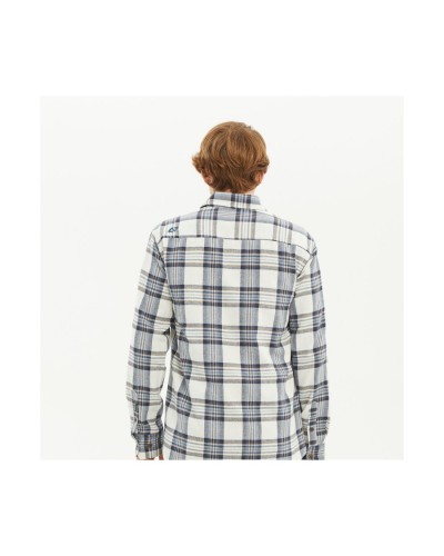 Camisa manga larga Hydroponic Gaviota white blue check