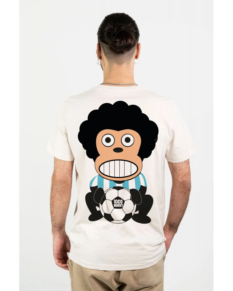 Camiseta unisex Num Wear Loco Monky 10CO vintage white