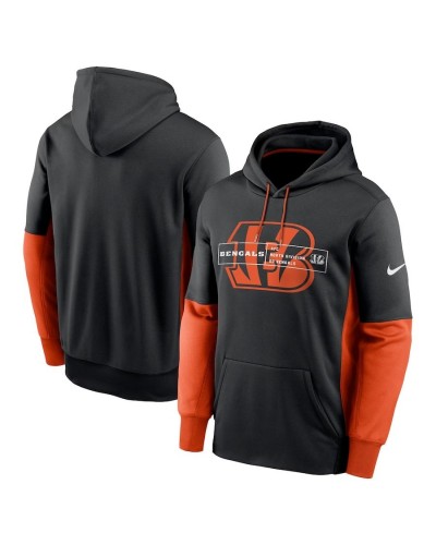 Sudadera Nike Therma Cincinnati Bengals color block