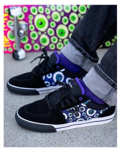 Zapatillas skate Fallen X Heroin skateboards Patriot Vulc black purple