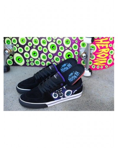 Zapatillas skate Fallen X Heroin skateboards Patriot Vulc black purple