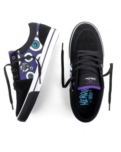 Zapatillas skate Fallen X Heroin skateboards Patriot Vulc black purple