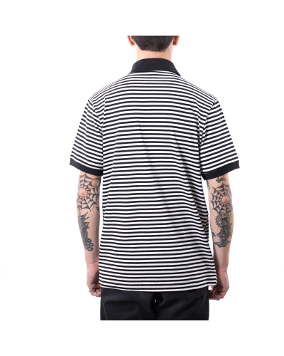 Polo Fallen Striped black white