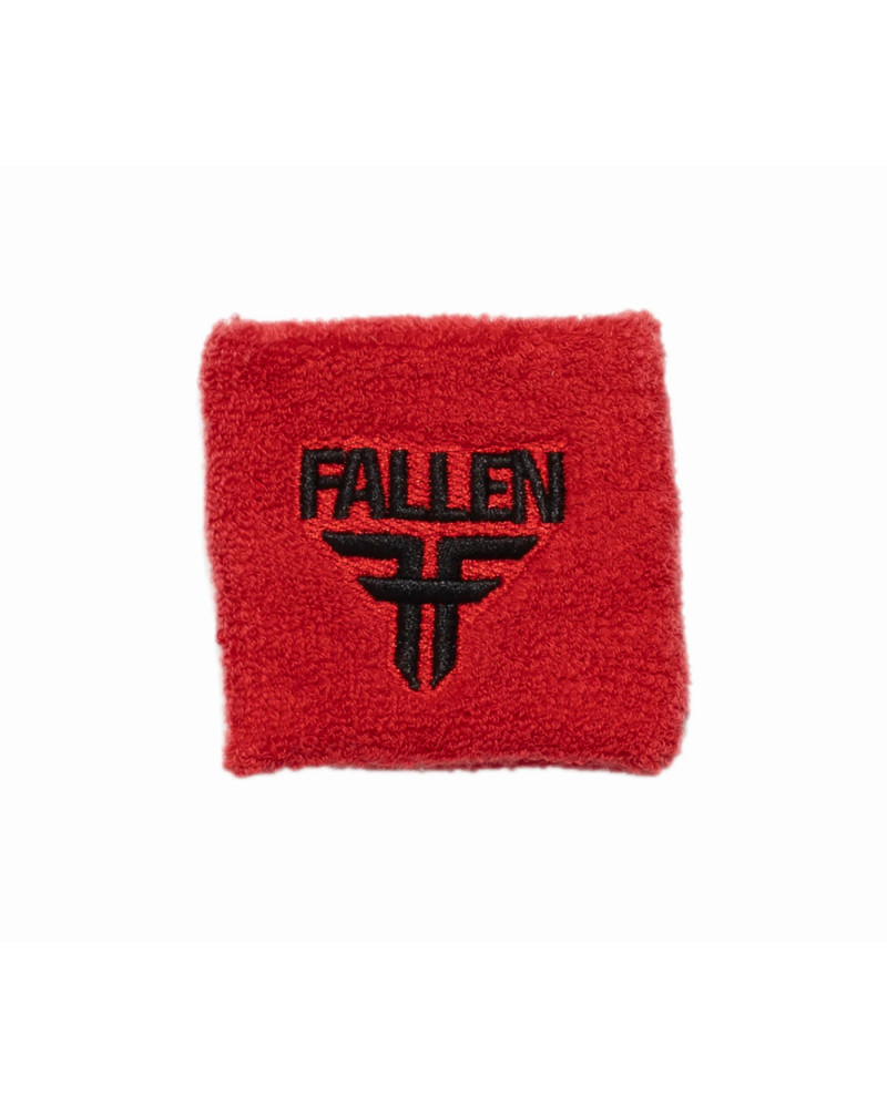 Muñequera Fallen red black logo