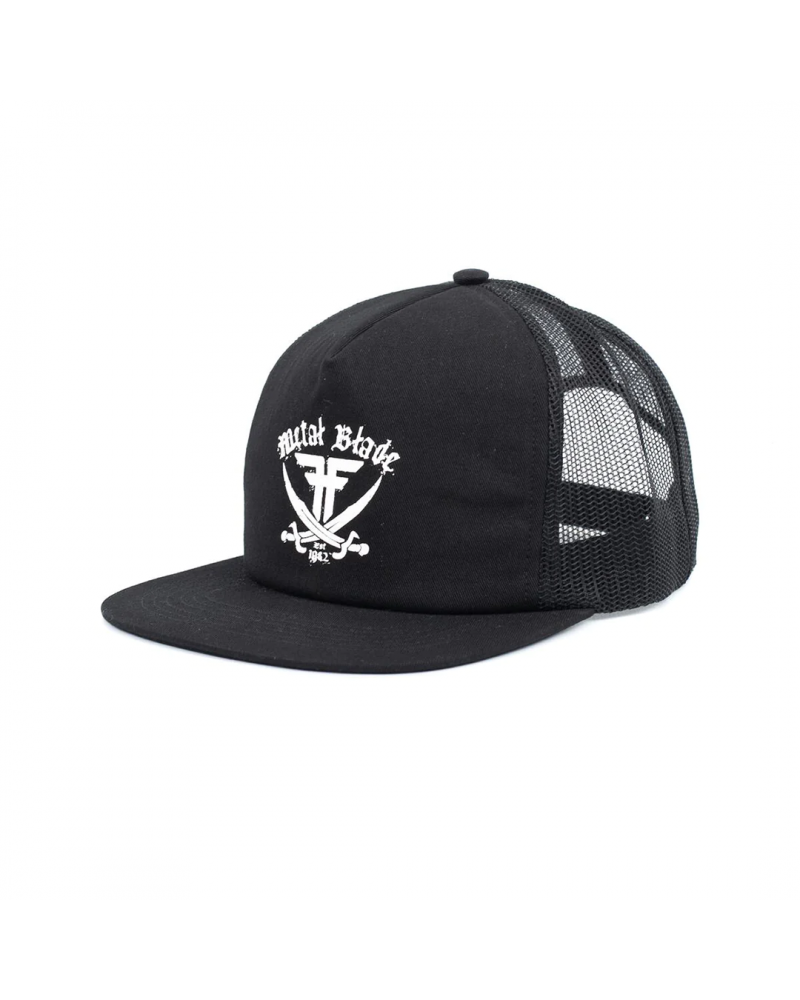 Gorra plana trucker Fallen Metal Blade black