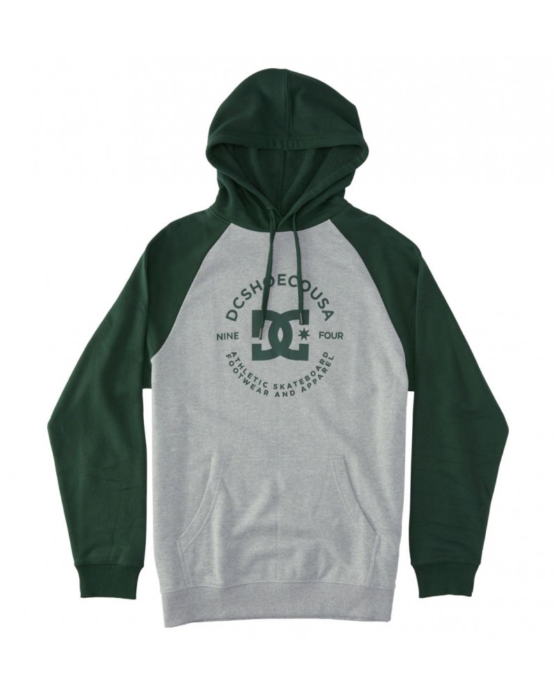 Sudadera capucha DC Shoes pilot raglan light grey green