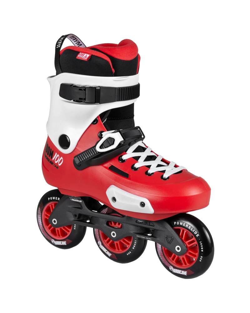 Patines Powerslide Zoom Trinity 100 red white black