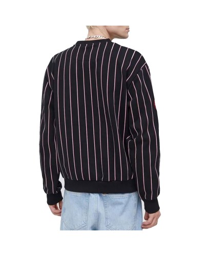 Sudadera crewneck Karl Kani Woven Signature Night Rider black