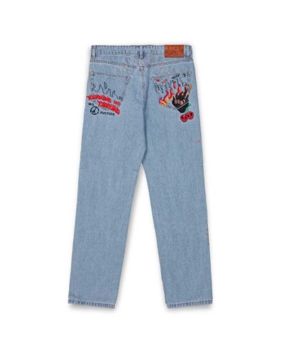 Pantalón vaquero Grimey The sweet burn regular denim washed blue