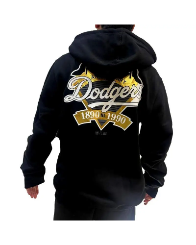 Sudadera con capucha 47 Brand LA Dodgers 100 Aniversario black / gold