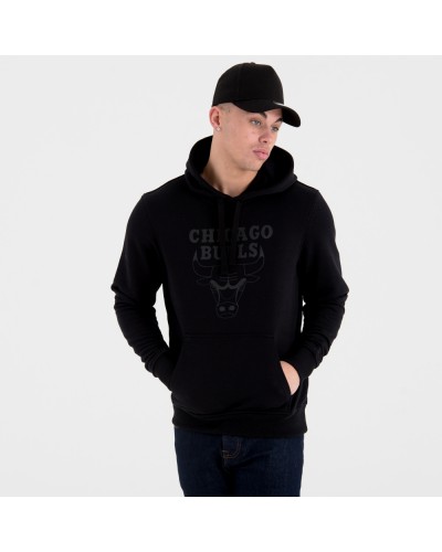 Sudadera NEW ERA Chicago Bulls Team Logo Black/Black