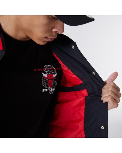 Chaqueta bomber NEW ERA Chicago Bulls NBA Team Logo Black