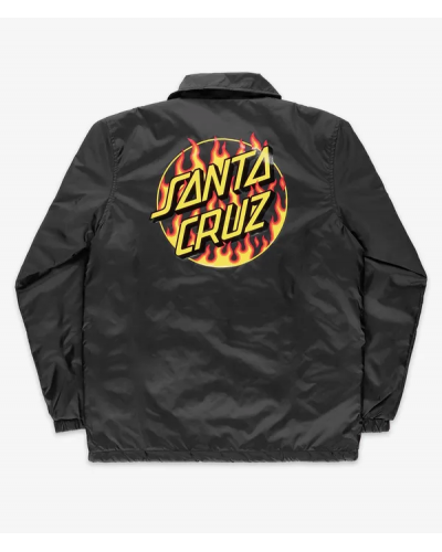 Chaqueta Thrasher X Santa Cruz Flame Dot black