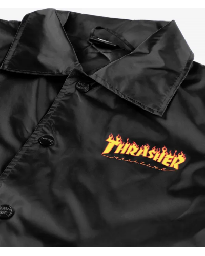 Chaqueta Thrasher X Santa Cruz Flame Dot black