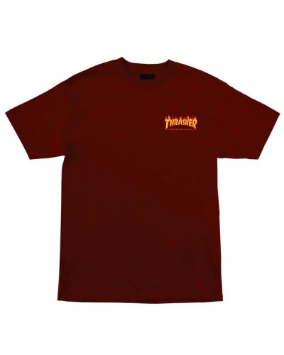 Camiseta Thrasher X Santa Cruz Dot Flame burgundy