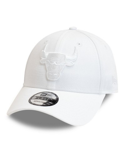 Gorra curva strapback New Era 9Forty Chicago Bulls White