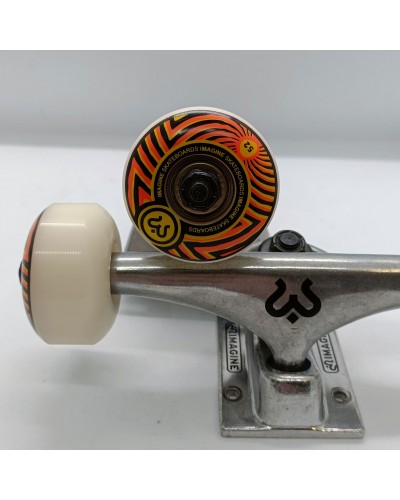 Ejes skateboard completos Imagine orange