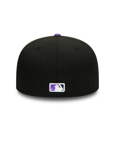 Gorra cerrada 59 Fifty New Era Colorado Rockies black purple