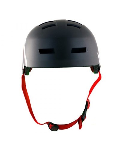 Casco patinaje KRF Broken black red