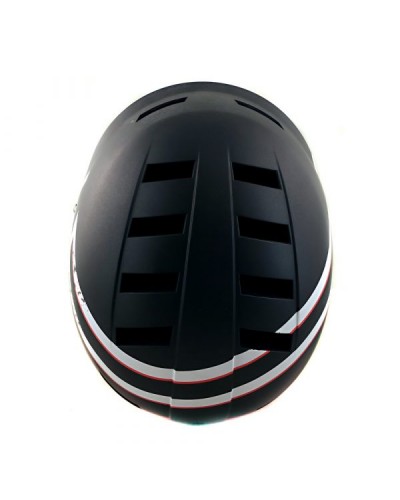 Casco patinaje KRF Broken black red