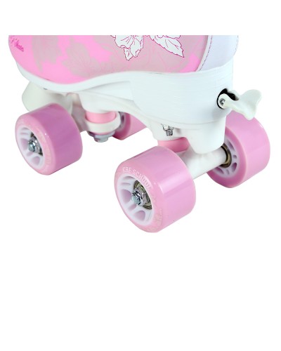 Patín quad KRF extensible School pink