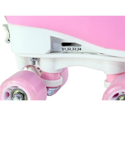 Patín quad KRF extensible School pink