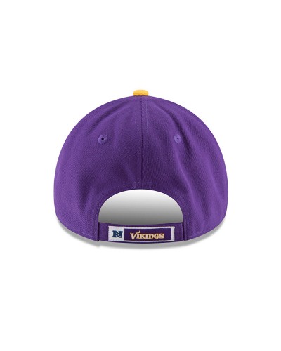 Gorra curva 9Forty New Era cierre velcro Minnesota Vikings The League Purple