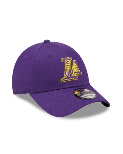 Gorra 9Forty New Era strapback LA Lakers NBA Team Logo Purple