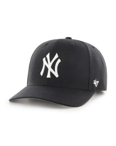 Gorra semicurva 47 Brand NY Yankees Cold Zone black white