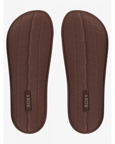 Chanclas Roxy Slippy brown chocolate