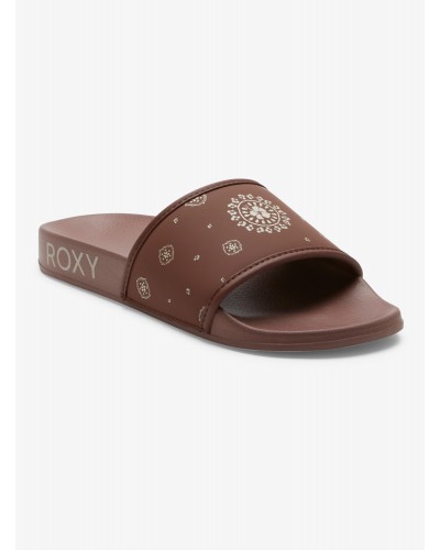 Chanclas Roxy Slippy brown chocolate